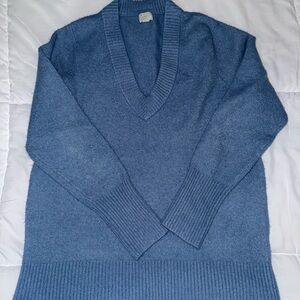 Women’s Blue V-Neck Sweater